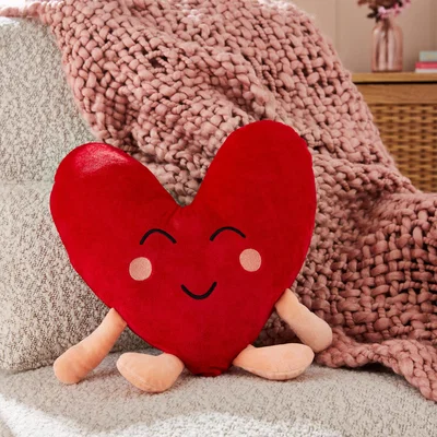 Dunelm Heart Cushion MultiColoured