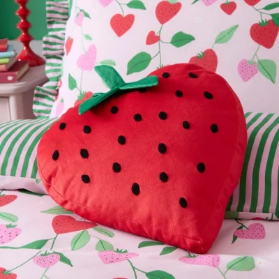 Dunelm Bedlam Strawberry Shaped Cushion