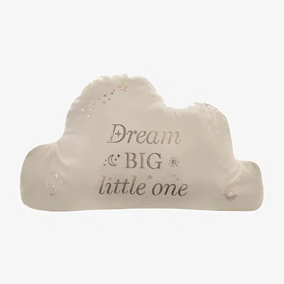 Dunelm Bambino Cloud Velvet Cushion White