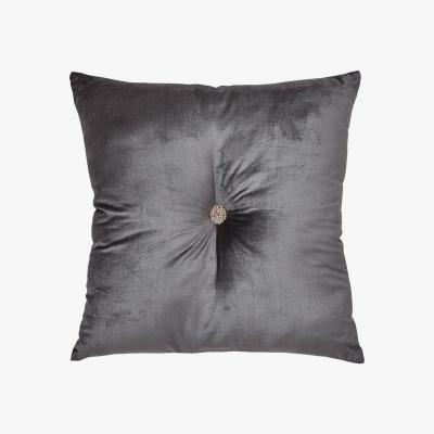 Dunelm Large Geo Luxe Cushion Silver