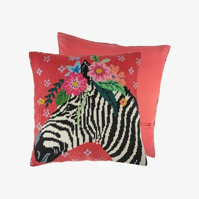 Dunelm Tapestry Kit Cushion Zebra