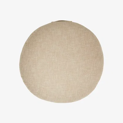 Dunelm Boucle Sand Floor Cushion Yellow