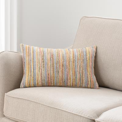 Dunelm Woven Rainbow Cushion MultiColoured