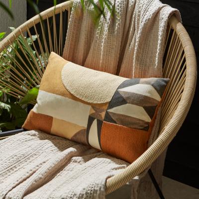 Dunelm Amazonia Geometric Rectangular Outdoor Cushion MultiColoured