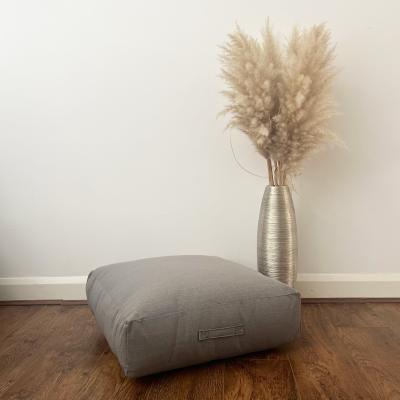 Dunelm Daro Meadow Square Floor Cushion Grey