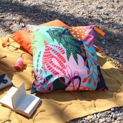Dunelm furn. Coralina Outdoor Floor Cushion MultiColoured