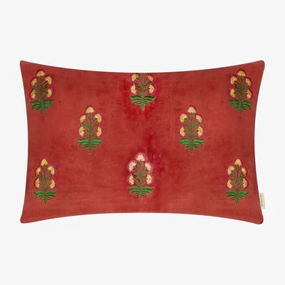 Dunelm Chidswell Rectangular Cushion Clay (Red)