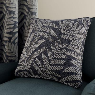 Dunelm Alderly Square Cushion Navy (Blue)