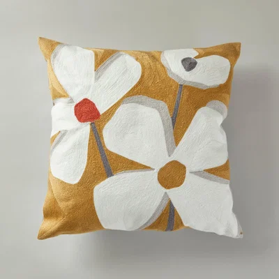 Dunelm Lena Cushion Ochre Ochre