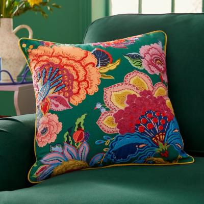Dunelm Sophie Robinson Enchanted Floral Cotton Square Cushion