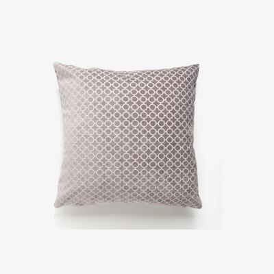 Dunelm Reluxed Silver Circle Patterned Cushion Silver and White