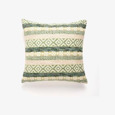 Dunelm Global Geometric Green Cushion Green