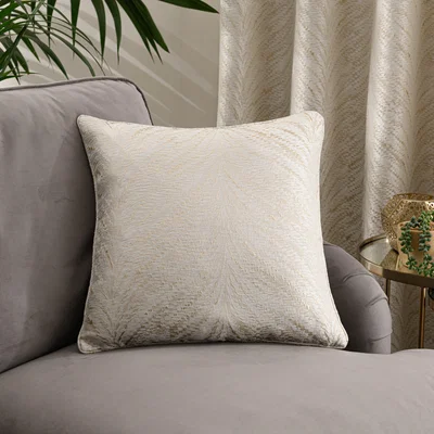 Dunelm Flame Natural Cushion Natural