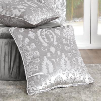 Dunelm Curtina Trinity Jacquard Cushion Silver