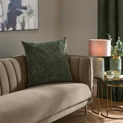 Dunelm Radiance Chenille Square Cushion