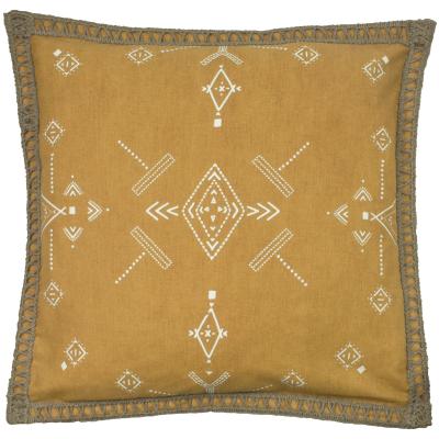 Dunelm Mini Inka Cushion Honey