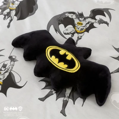 Dunelm Batman Cushion Black and Yellow