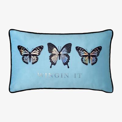 Dunelm Skinny Dip Wingin It Boudoir Cushion Blue