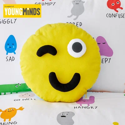 Dunelm Choose Your Happy Cushion Yellow/Black/White
