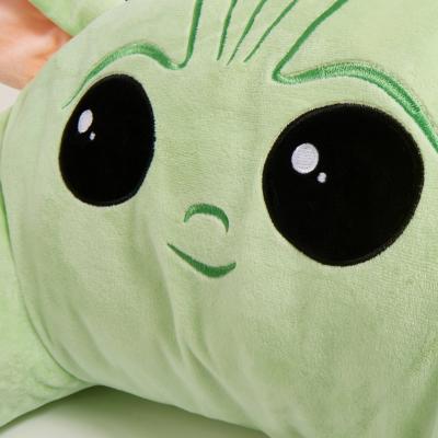 Dunelm Dunelm Disney Star Wars Green Baby Grogu Cuddle Cushion, 36cm x 50cm x 34cm Green