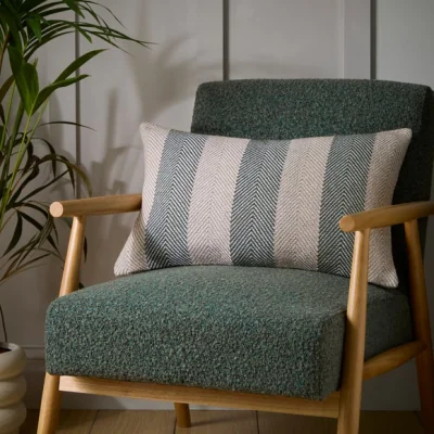 Dunelm Jenson Herringbone Stripe Rectangle Cushion