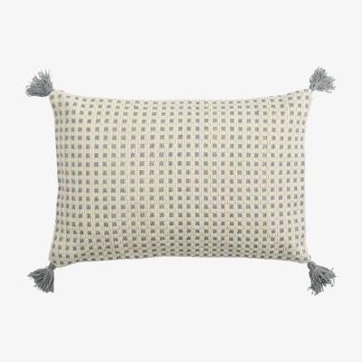 Dunelm Simply Green Coconut Grove Tassel Cushion Grey