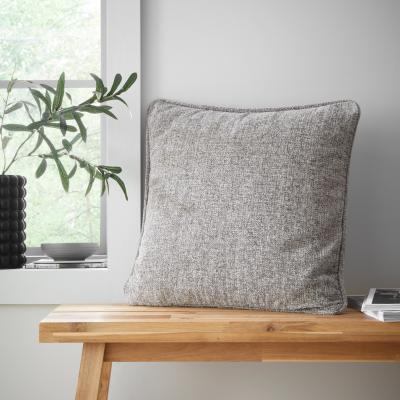 Dunelm Catherine Lansfield Wilson Plain Chenille Square Cushion