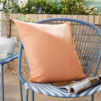 Dunelm Plain Square Large Outdoor Cushion Apricot