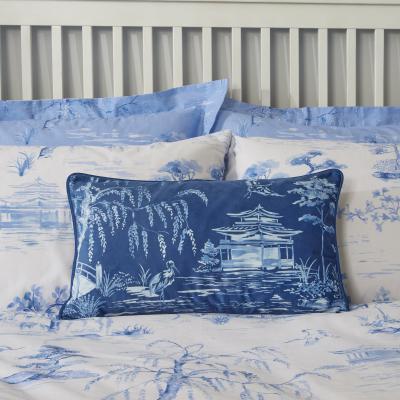 Dunelm Chinoiserie Blue Cushion Blue