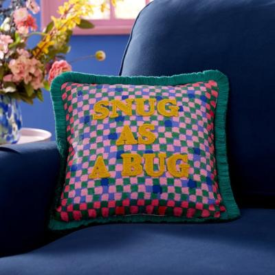 Dunelm Sophie Robinson Snug as a Bug Cotton Square Cushion