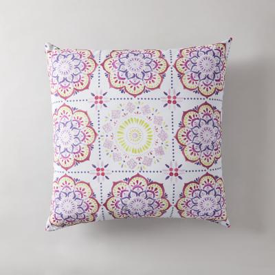 Dunelm Azami Multi-Coloured Cushion White, Pink and Blue