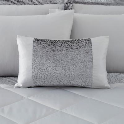 Dunelm Beverley Luxe Charcoal Cushion Charcoal (Grey)