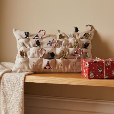 Dunelm Nordic Nomad Advent Calendar Cushion Natural
