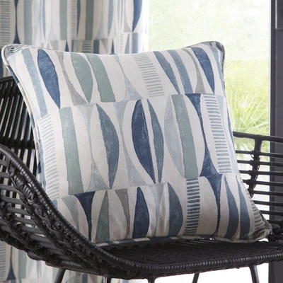Dunelm Cuba Cushion Teal (Blue)