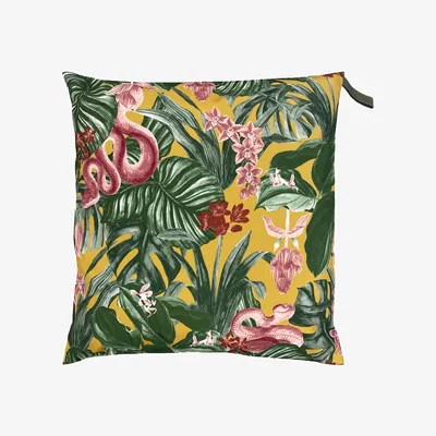 Dunelm furn. Medinilla Outdoor Floor Cushion Mustard