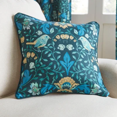 Dunelm Ruskin Cushion Green/Yellow
