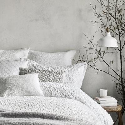 Dunelm Murmur Ebba White Rectangle Cushion White