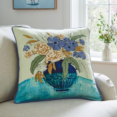 Dunelm Still Life Floral Cushion MultiColoured
