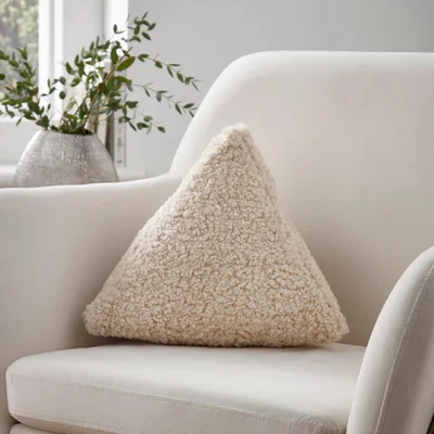 Dunelm Triangle Boucle Cushion