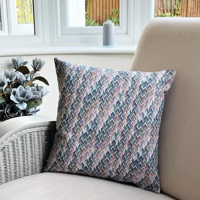 Dunelm Daro Tapestry Seville Azure Square Cushion