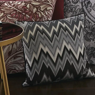 Dunelm Laurence Llewelyn Bowen Pants on Fire Cushion Black