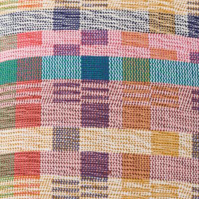 Dunelm Handwoven Rainbow Cushion, 43 x 43cm Multi Coloured