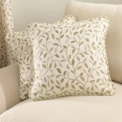Dunelm Heritage Glava Green Cushion Green