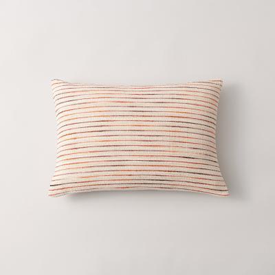 Dunelm Ava Stripe Cushion Apricot