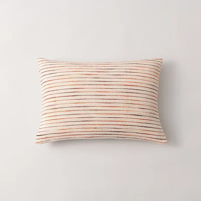 Dunelm Ava Stripe Cushion Apricot