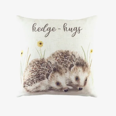 Dunelm Evans Lichfield Hedge Hugs Square Cushion
