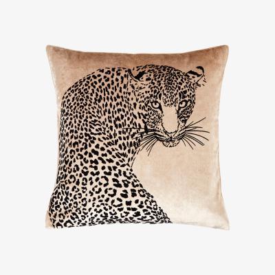 Dunelm 5A Fifth Avenue Leopard Cushion Pink and Black