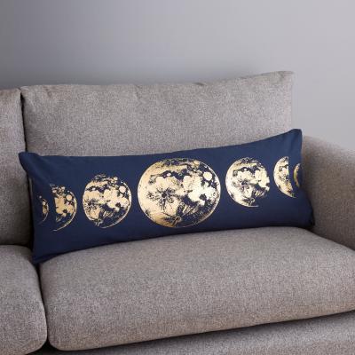 Dunelm Moons Phase Boudoir Cushion Terracotta