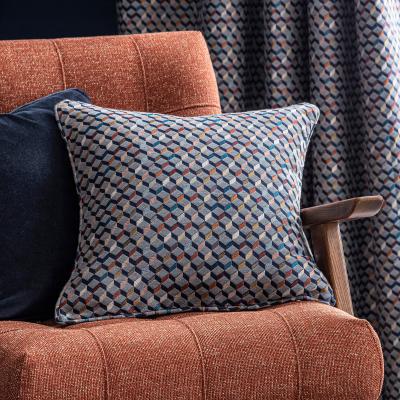 Dunelm Mini Geo Navy Cushion Navy