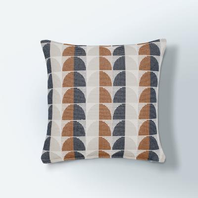 Dunelm Elements Semi Circle Cushion Brown